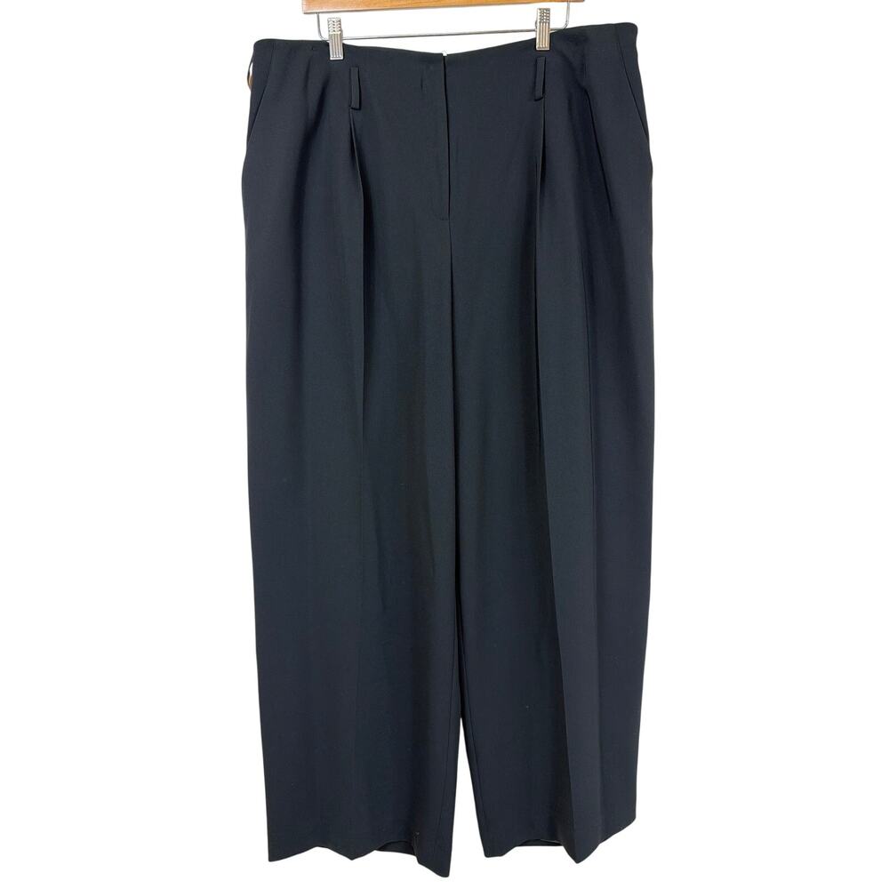Vintage Y2K NWT Jones New York Black Wide Leg Slacks With Pockets 20W